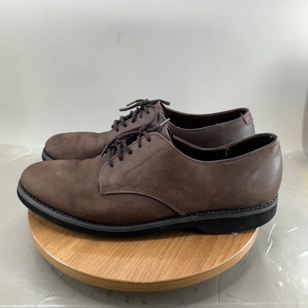 Dexter Mens Oxford Shoes 12 M Brown Suede Made in USA Vintage Derby Academia